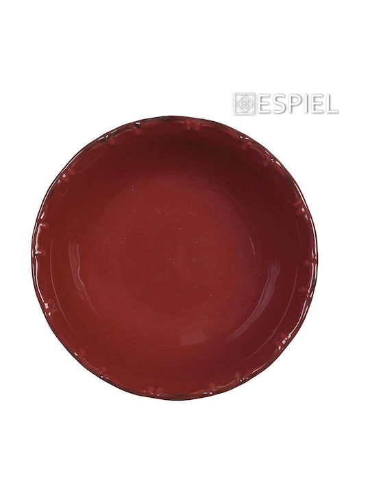 Espiel Liana TLX140 Salatschüssel aus Porzellan Rot 16x16x5cm 1Stück