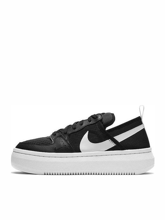 Court Vision Alta Damen Flatforms Sneakers Black / White