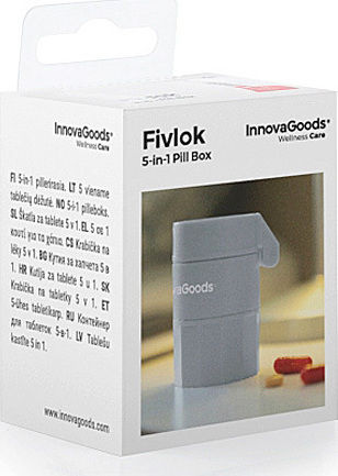 InnovaGoods Fivlok Κόφτης & Τρίφτης Χαπιών σε Λευκό χρώμα V0103328