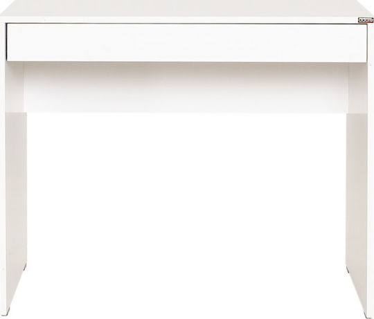 Kinderschreibtisch aus Melamin Weiß 90x55x75cm