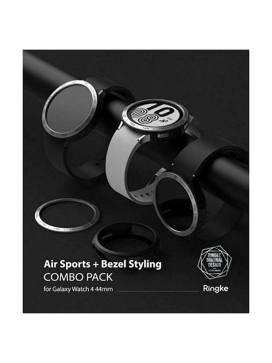 Ringke Air Sports & Bezel Styling σε Ασημί χρώμα για το Galaxy Watch 4 44mm