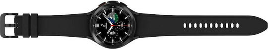 Samsung Galaxy Watch4 Classic 4G Stainless Steel 46mm Αδιάβροχο με eSIM και Παλμογράφο (Black)