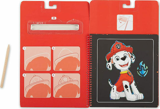 Melissa & Doug Албум със стикери Scratch Art Paw Patrol Marshall за Деца 5+ години+ Години