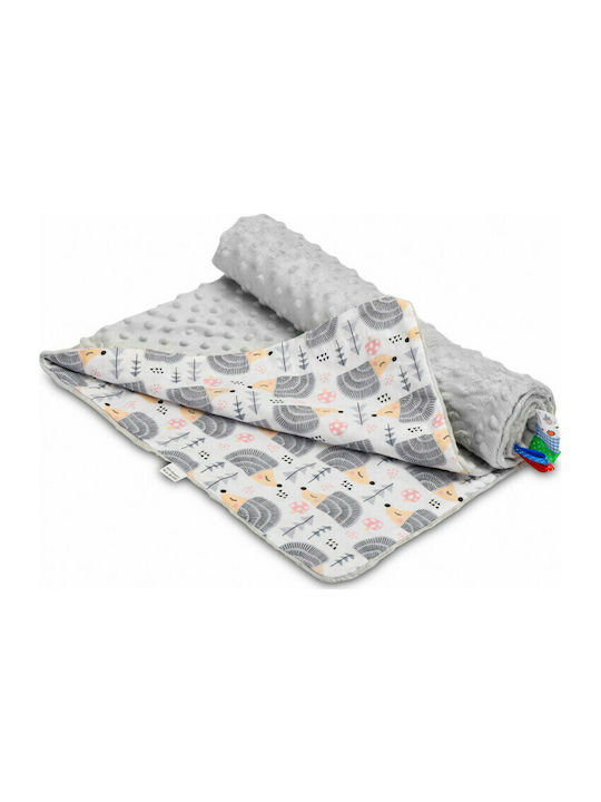 Sensillo Blanket Nursery Swaddling Blankets Minky Gray 75x100cm