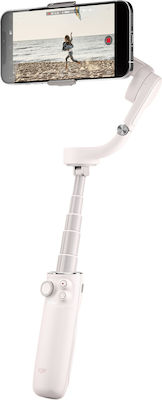 DJI OM 5 Phone Gimbal with 3 Axis Stabilization and 6.4 Operating Hours White