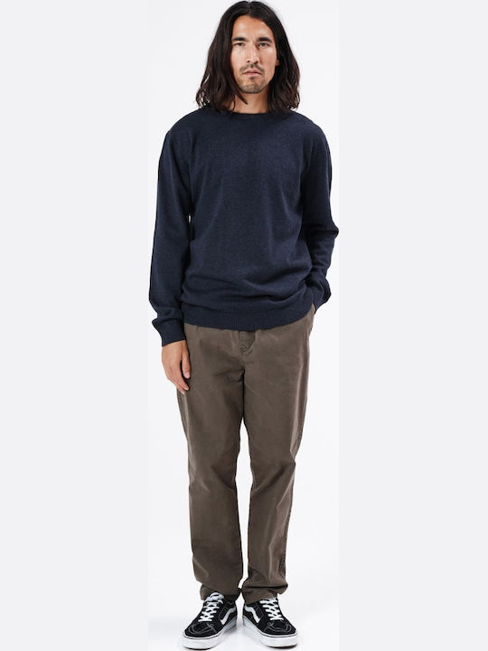 Trousers Elastic in Loose Fit Olive