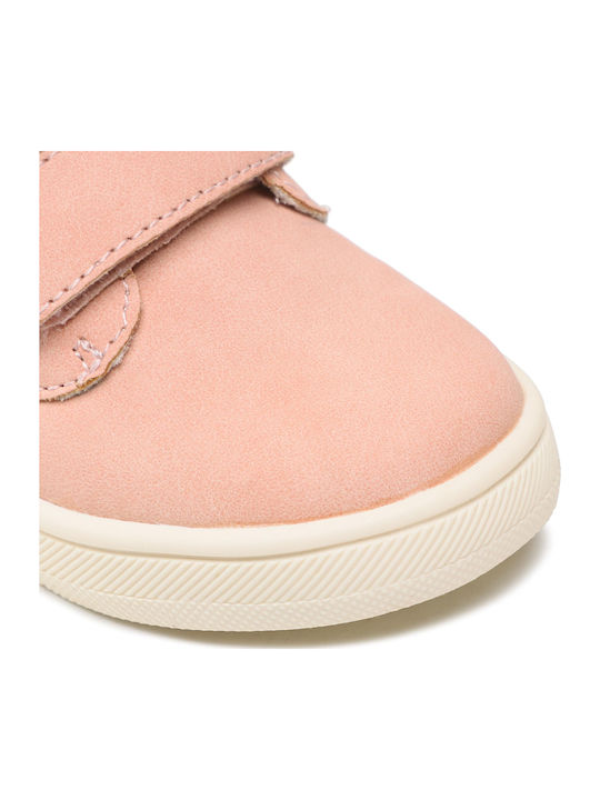 Anatomice Ghete Copii din Piele cu Velcro Roz