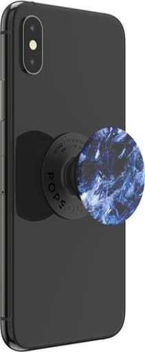 PopSockets PopGrip for Mobile Phone Black Ice
