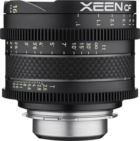 Samyang Full Frame Camera Lens XEEN CF 16mm T2.6 Pro Cine Fixed for Canon EF Mount Black