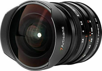 7artisans Full Frame Camera Lens Photoelectric 10mm F/2.8 Fisheye for Canon R Mount Black