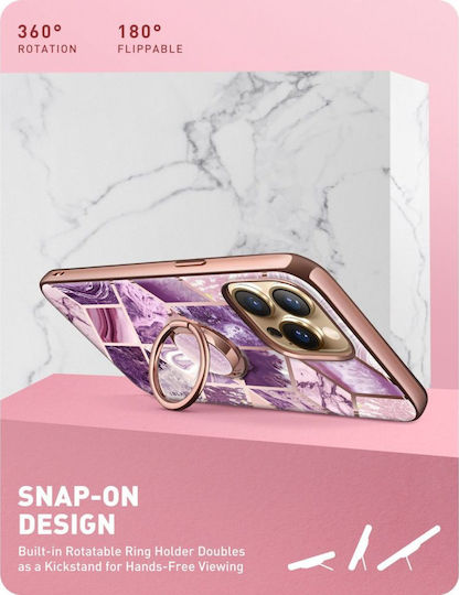 Supcase I-Blason Cosmo Snap Back Cover Σιλικόνης Marble Purple (iPhone 13 Pro Max)