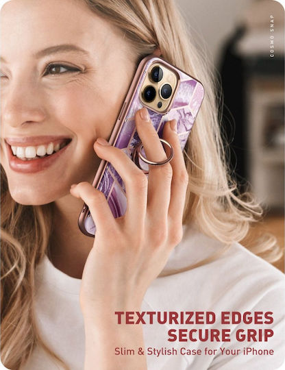 Supcase I-Blason Cosmo Snap Back Cover Σιλικόνης Marble Purple (iPhone 13 Pro Max)