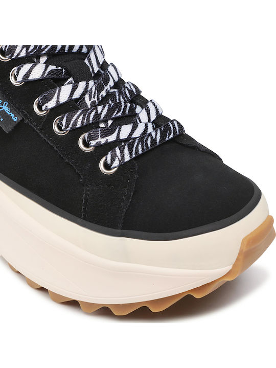 Rodney Basic Adidași Pentru Femei Flatforms Tip Botine Negri