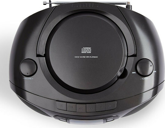 Aiwa BBTC-550 Φορητό Ηχοσύστημα με Bluetooth / CD / MP3 / USB / Κασετόφωνο / Ραδιόφωνο Μαύρο