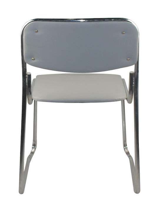 Chair Visitor CAMPUS Grey / Chrome 51x49x78cm 1pcs