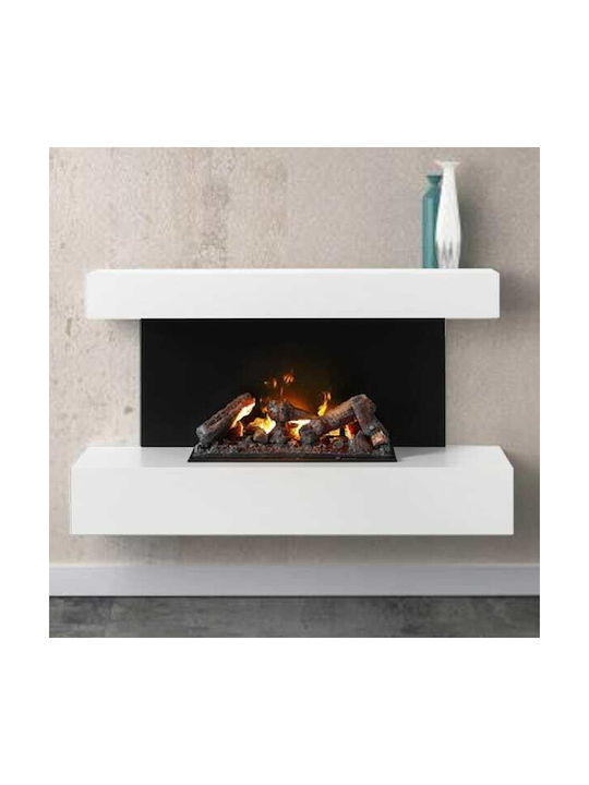 Dimplex Cassette 400/600 Επιδαπέδιο Ηλεκτρικό Τζάκι 125W 41x18cm Μαύρο