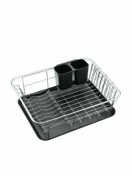 Kitchen Craft Dish Drainer Metallic in Black Color 42x30.5x15cm