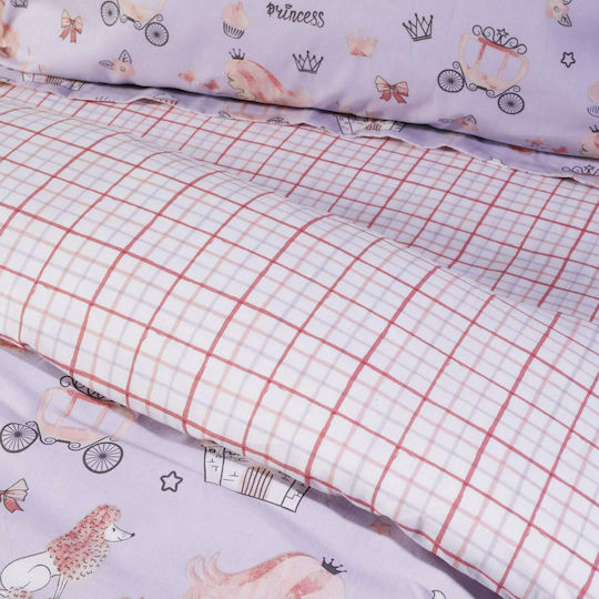 Das Home 4764 Set Kids Duvet Cover Single with Pillowcase Cotton 160x240cm