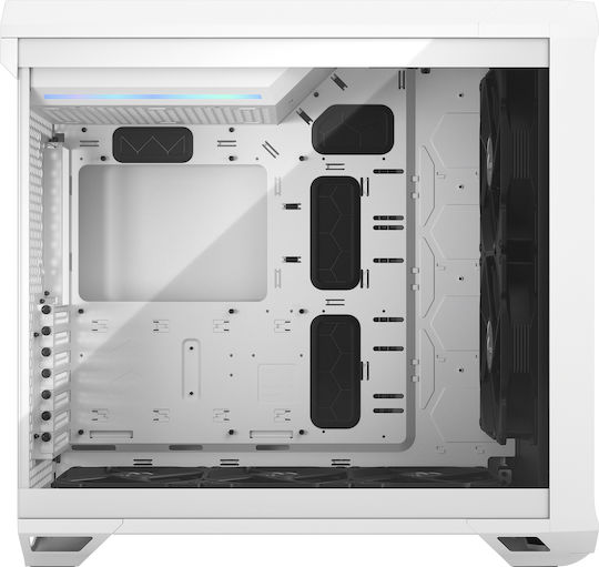Fractal Design Torrent Gaming Midi Tower Computer Case with Side Window White TG Clear
