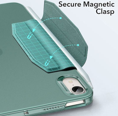 ESR Ascend Flip Cover Δερματίνης / Σιλικόνης Dark Green (iPad mini 2021)