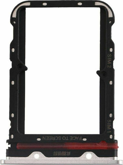 Βάση Κάρτας SIM Λευκό για Xiaomi Mi Note 10