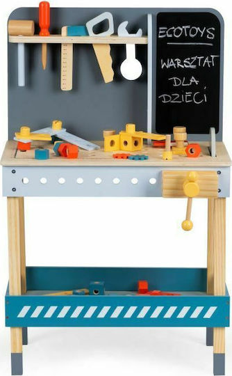 Ecotoys Παιδικός Πάγκος από Ξύλο 80 εκ. 47τμχ
