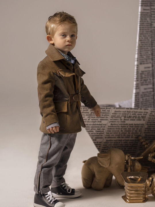Baby u Rock Taufkleidung für Jungen Khaki Anzug 5 Stück