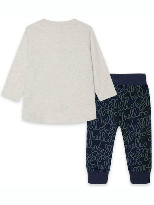 Kids Tracksuit With Top Beige 2 Pieces