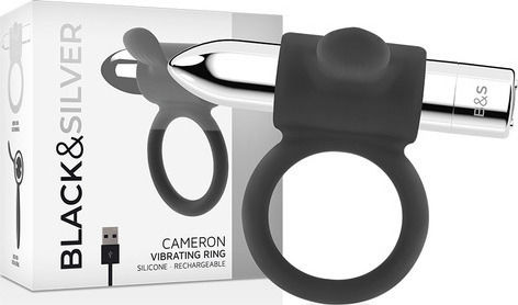 Dream Love Cameron Vibrating Cock Ring Cock Negru