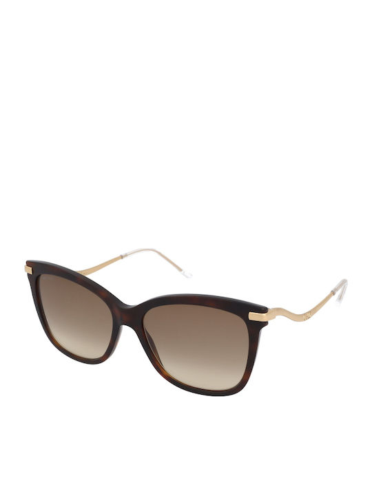 Jimmy Choo Steff/S Γυναικεία Γυαλιά Ηλίου με Καφέ Ταρταρούγα Σκελετό και Καφέ Ντεγκραντέ Φακό
