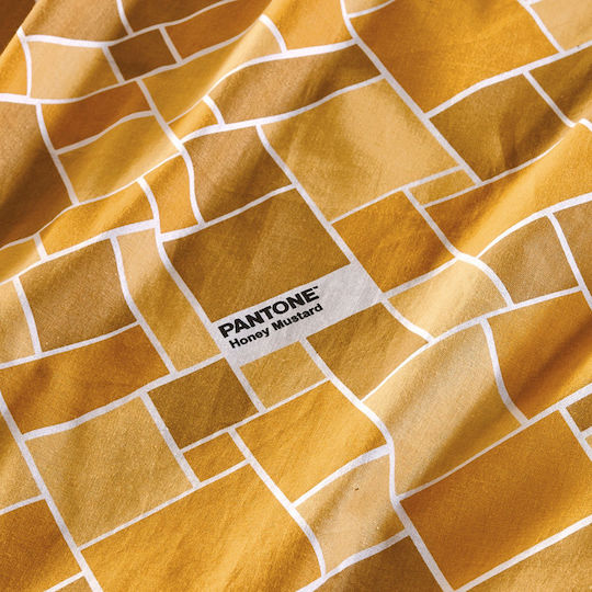 Kentia Duvet Queen 220x240cm Pantone 0928 Mustard