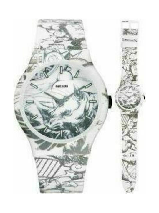 Marc Ecko Watch with White Fabric Strap