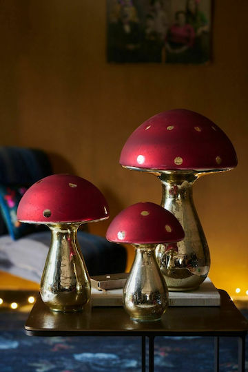 PiP Studio Decorative Mushroom made of Glass 30cm 1pcs