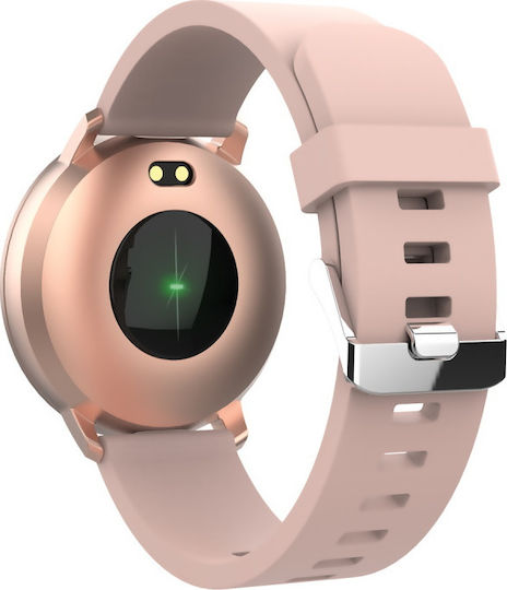 Forever ForeVive Lite SB-315 Smartwatch με Παλμογράφο (Ροζ Χρυσό)