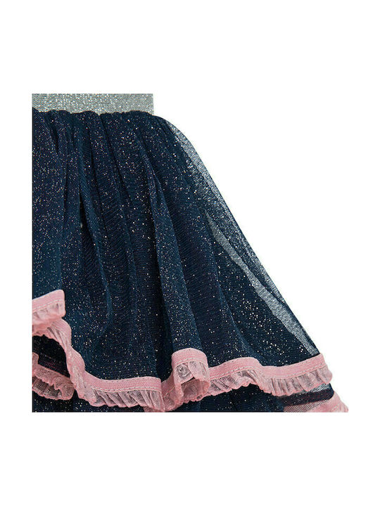 Kinder Tutu Rock aus Tüll Blau