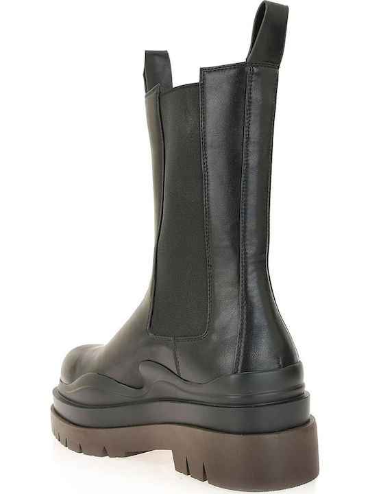 Women's Chelsea Boots with Medium Heel Black