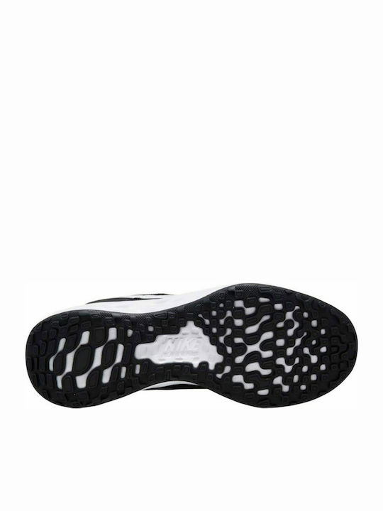 Revolution 6 Fly Ease Kids Sports Shoes Running with Hoop & Loop Closure Black