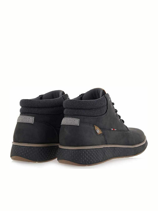Leder Schwarz Herrenstiefel