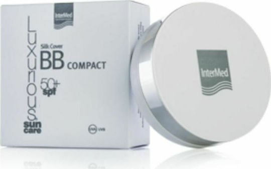 InterMed Luxurious Silk Cover BB Compact Pudră Antisolară pentru Față SPF50 cu Pigment 02 Medium 12gr