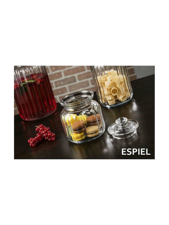 Espiel Viva Βάζο Γενικής Χρήσης με Καπάκι Γυάλινο Διάφανο 2500ml