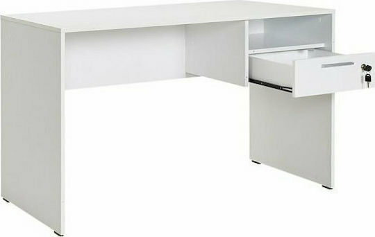 Desk Concept Wooden White 120x60x75cm
