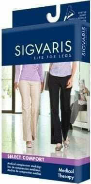 Sigvaris Top Fine Select 702 Graduated Compression Thigh High Stockings Long 23-32 mmHg Black