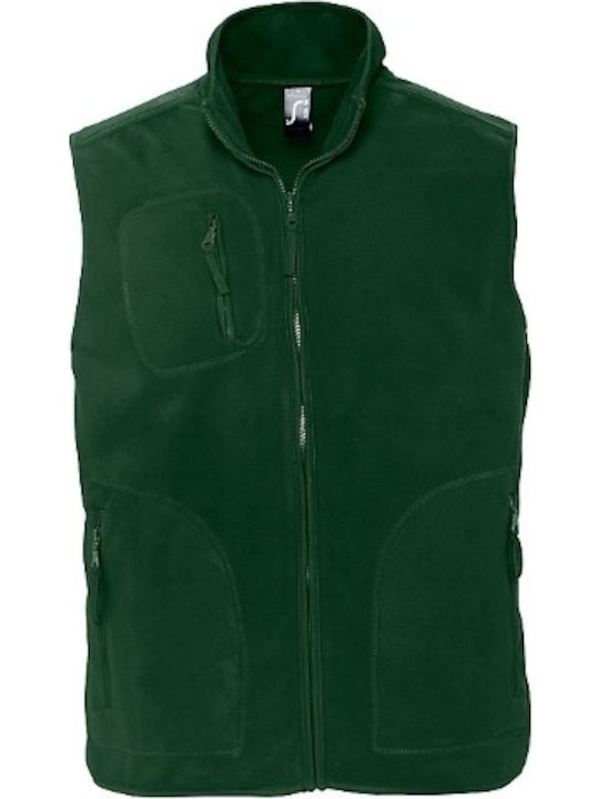 Sol's Norway Men's Sleeveless Promotional Cardigan Green