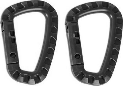 Mil-Tec Carabiner Σετ Κρίκων Mαύρο