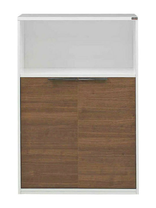 Kabinett Büro Καρυδί / Λευκό 76x34x111cm
