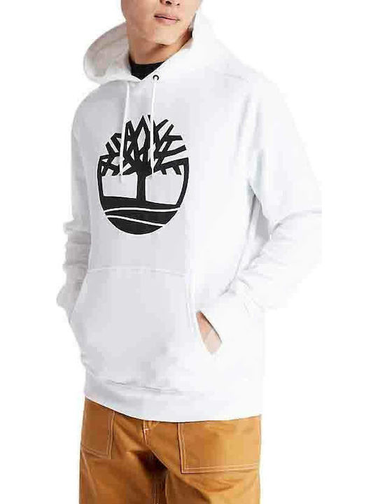 Sweatshirt with Hood White