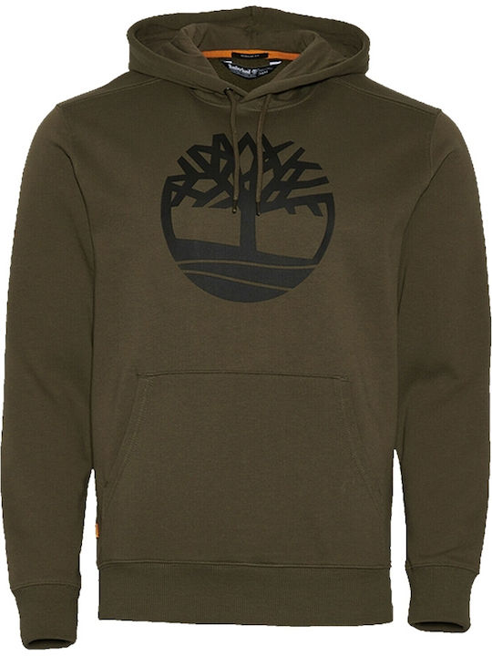 Sweatshirt with Hood Khaki