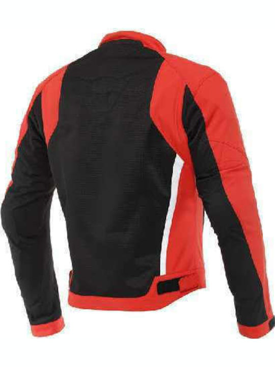 Dainese Hydraflux 2 Air D-Dry Sommer Herren Motorradjacke Wasserdicht Black/Lava Red