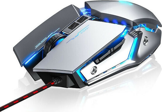 Inphic PW2 RGB Gaming Ποντίκι 4800 DPI Ασημί