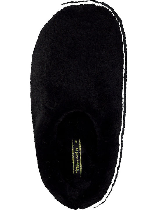 Winter Women's Slippers with Fur Black